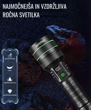 Ročna Baterijska LED  Svetilka INFERNO, 3000lumnov, 5000mAh, 1500m Dometa